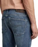 G Star Raw Mens 3301 Denim Slim Fit Jeans Faded Santorini Blue 33x30