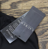 Lauren Ralph Lauren Womens Beach Club Solid Macrame Ring Top Bikini Black 10