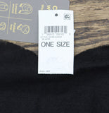 Style & Co. Womens Solid Patchwork Weave Fringe Scarf SC9542502 Black