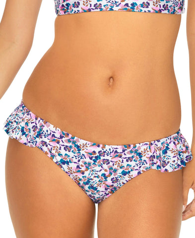 Raisins Juniors Ruffle-Trimmed Bikini Bottom N711178 White Multi S