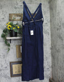 A New Day Sleeveless V-Neck Crisscross Open-Back Maxi Dress Navy Blue 2XL