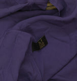 DG2 by Diane Gilman Womens Flowy Button Up Tunic Blouse Shirt Top Purple L