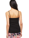 Motherhood Maternity Womens Maternity Scoop Neck Cami Tank Top Shirt Black L