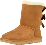 UGG Girls Bailey Bow II Sheepskin Shearling Boots 1017394T Chestnut Brown 7T