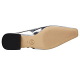 Michael Michael Kors Womens Darrington Slingback Flats 40F4DTFP1M Silver Gray 9M