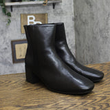 Baretraps Emilie Block Heel Booties with Back Zip BT30776 Black 10M