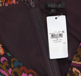 Guess Womens Long Sleeve Bianca Dress D4BK27W4XA0 Stevie Paisley Print Black 8
