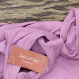 State Of Day Womens Ribbed Sleep Tank Top 100180162MS Mauve Orchid Purple XL
