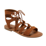 Universal Thread Womens Lumi Ankle Strap Gladiator Sandals Cognac Brown 9M