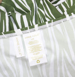 Anne Cole Modern Twist-Front Bandeaukini Swim Top Sierra Woodblock Green L