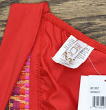 Becca Delilah Halter Bikini Swim Top 613157 Fire Red M
