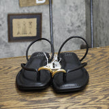 A New Day Womens Hanna Toe Ring Thong Sandals with Memory Foam Insole Black 6M