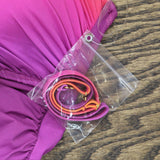 Bleu By Rod Beattie Cool Breeze Twist-Front Bandeau Tankini Swim Top Purple 6