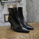 INC International Concepts Malenee Stiletto Heel Booties 10021788600 Black 7.5M
