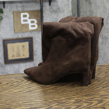 A New Day Justice Mid-Calf Boots with Memory Foam Insole 94568887 Brown 6M