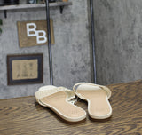 A New Day Womens Elain Pearl Mesh Slide Sandals 92394992 Cream Off White 9M