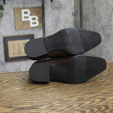 Universal Thread Ankle Boots with Block Heel and Memory Foam Insole Brown 5.5W