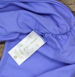 Anne Cole Convertible High Waist Shirred Swim Bottom Periwinkle Blue Purple M