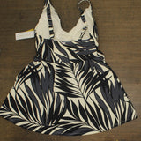 Anne Cole Swimsuit Plus Size Printed Surplice Swim Dress Black / White 18W