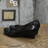 Bandolino Womens Vintage Snake Print Wedge Heels 1673ec3846dd1f Black 6M