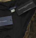 Tommy Hilfiger Womens Puff Ruched Sleeve V Neck Dress A4IK118E Bronze / Black 10