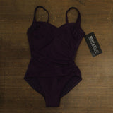 Miraclesuit Sanibel Tummy Control Underwire One Piece Swimsuit Sangria Purple 12