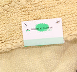 Home Weavers Ruffle Collection 100% Cotton Bath Rug Oval Long Yellow 21x54