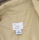 A New Day Signature Crepe Slim Fit Blazer Jacket 92994546 Tan Brown M