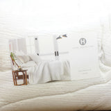 Hotel Collection Dobby Diamond 3-Piece Cotton Coverlet Set White King