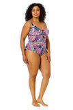 Anne Cole Paisley Parade V-Wire One Piece Swimsuit Paisley Parade Pink Multi 16W