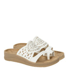 Baretraps Womens Flora Slide Slip On Sandals BT31203 White 6M