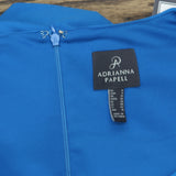 Adrianna Papell Womens Bell Sleeve Tie Front Dress Deep Cerulean Blue 6