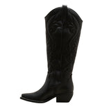 Wild Fable Kenzi Wide Calf Western Boots with Memory Foam Insole Jet Black 6M-WC