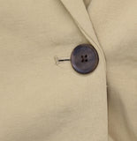 A New Day Crepe Slim Fit Blazer with Collar and Button Placket Tan Brown XL