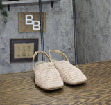 Jones New York Womens Carolton Woven Slingback Flats Rose Gold Pink 7M