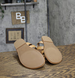 Universal Thread Loop Ankle Strap Sandals with Memory Foam Insole Tan Brown 7M