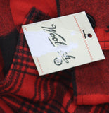 Woolrich X TGT Womens Buffalo Check Melton Flannel Jacket 94611611 Black / Red M