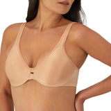 Lilyette Womens Plunge Into Comfort Keyhole Minimizer Bra Champagne Brown 36D