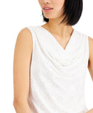 Kasper Women's Sleeveless Cowl-Neck Top 10838676