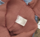 Calvin Klein Jeans Long Sleeve Top, Faux Skirt and Vest Set Brown / Blue 6X