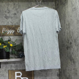 Galaxy By Harvic Mens Slim Fitting Short Sleeve Henley Slub Tee Gray XL