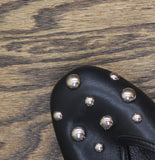 A New Day Womens Sammie Studded Ballet Flats 94462298 Black 6M