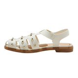 Universal Thread Winnie Studded Fisherman Sandals 92562772 White / Gold 7.5M