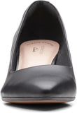 Clarks Womens Linvale Jerica Pump Heeled Shoes 26137208 Black Leather 8M
