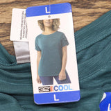 32 Degrees Womens Short Sleeve Mini Ribbed T-Shirt Tee 1763516