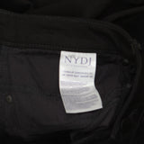 NYDJ Womens Plus Sheri Slim Jeans WNBBSS8518 Black 22W