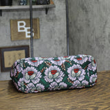 Vera Bradley Quilted Floral Shoulder Bag Purple Green Multi One Size