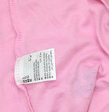 Karen Scott Garden Trellis V-Neck Short Sleeve Knit Top Rose Glow Pink Multi XL