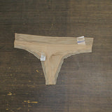 Calvin Klein Womens Ultra Soft Modal Thong QD3670 Beige Brown XL