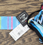 Swim Solutions Tummy Control Empire Swimdress One-Piece Fiesta Fronds Blue 16W